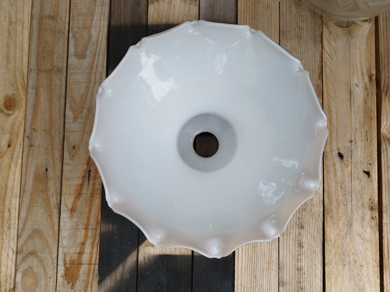 Abat jour opaline 70's