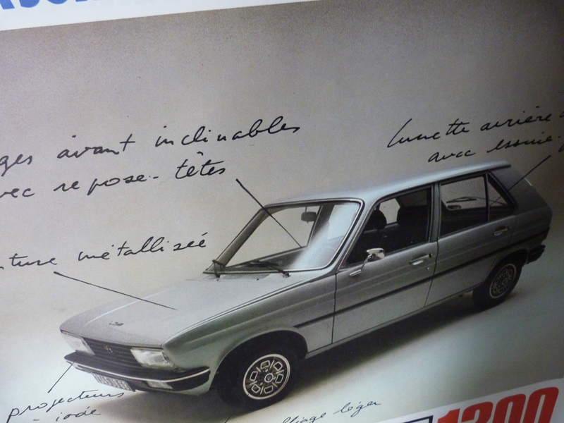 Affiche ancienne Peugeot 104 Sundgau