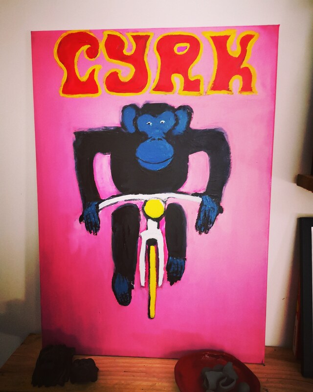 Affiche de cirque sur toile