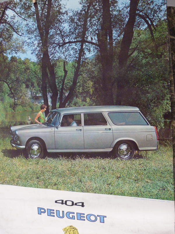 Affiche Peugeot 404
