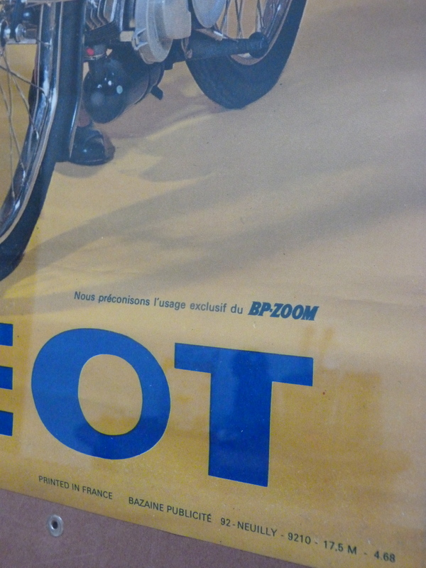 Affiche publicitaire Peugeot 101 102