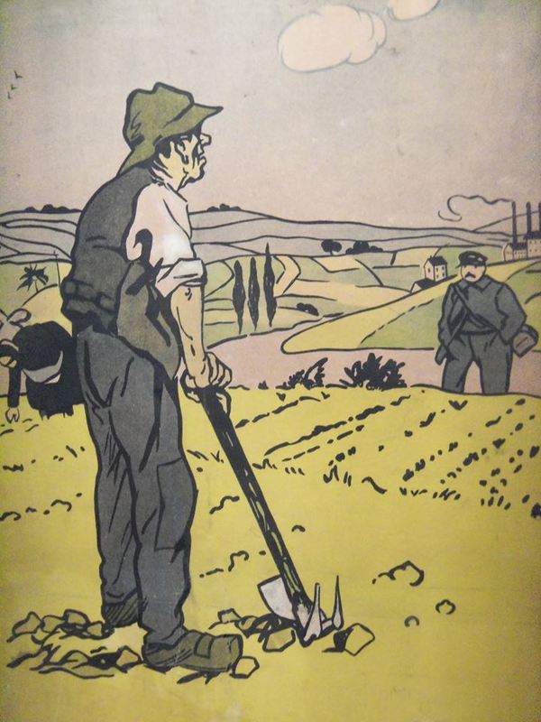 Affiche sur panneau de 1919