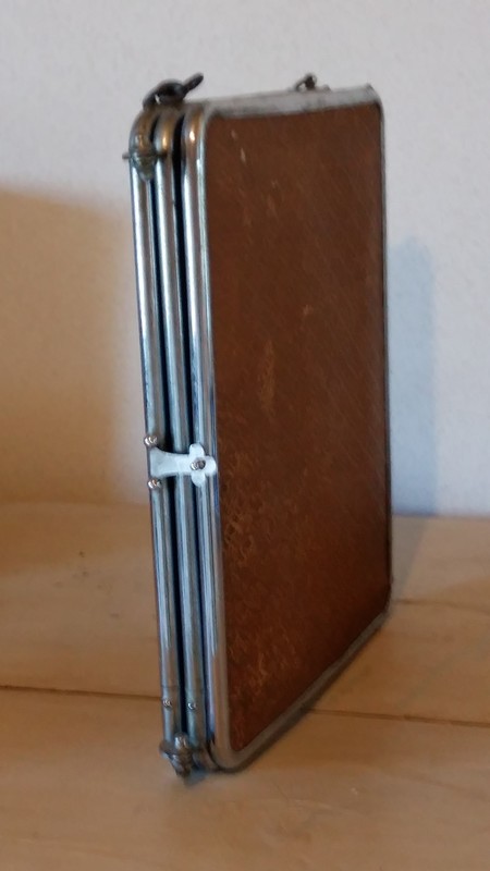 Ancien triptyque de barbier 