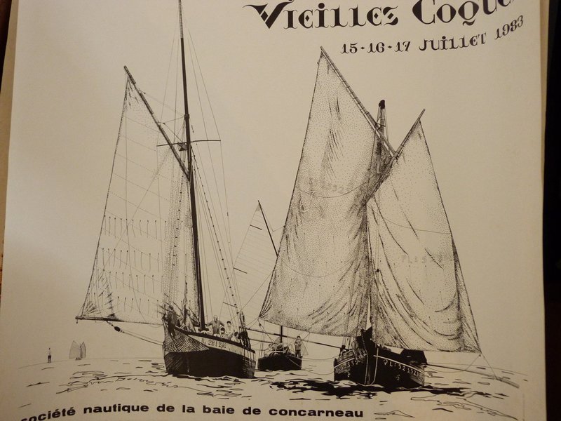 Ancienne affiche évènement nautique
