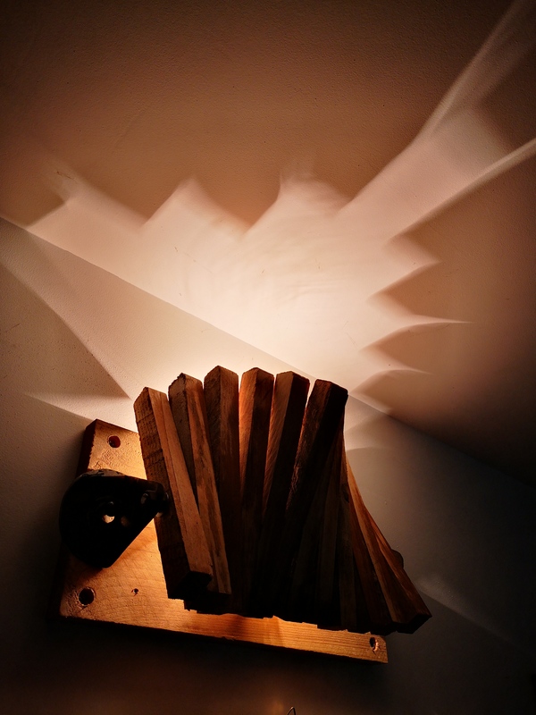 Applique en bois de récup'
