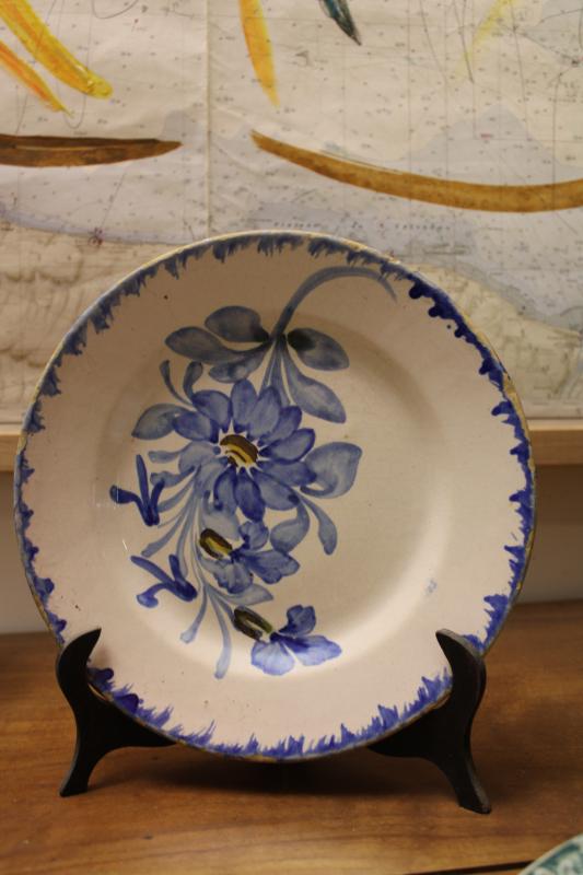 Assiette XIXe 
