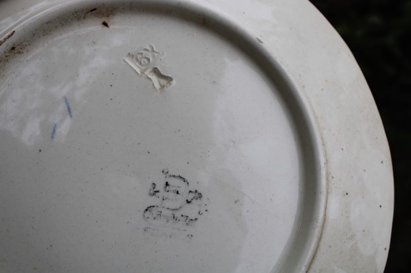 Assiette XIXe BR Choisy le Roi
