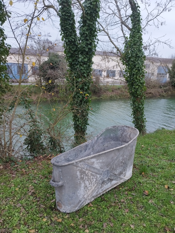 Baignoire en zinc 1900 