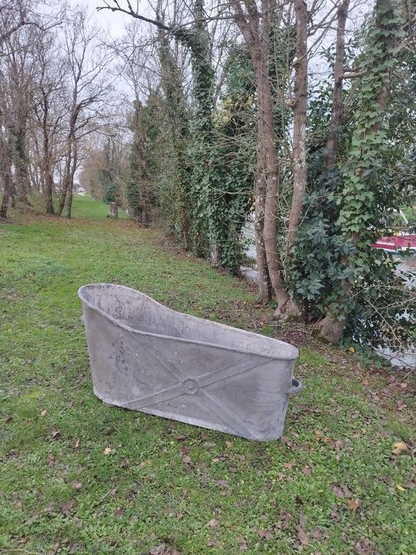 Baignoire en zinc 1900 