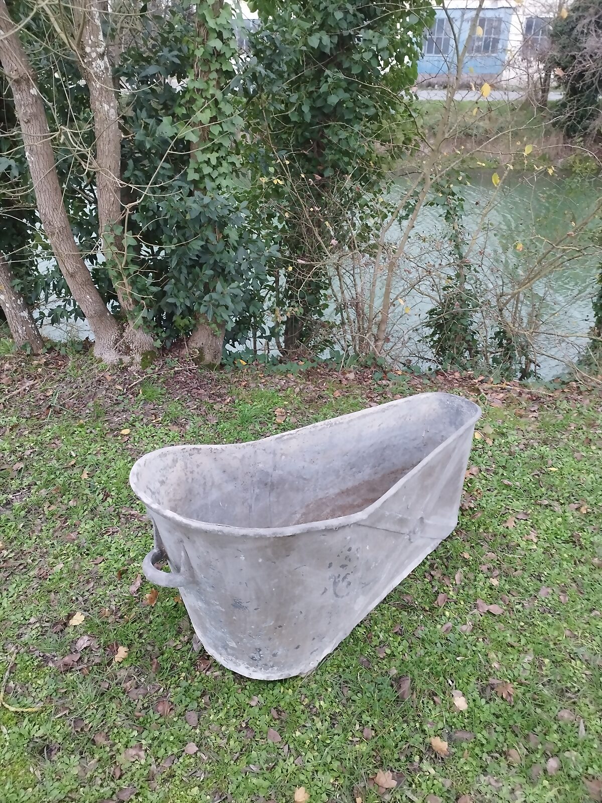 Baignoire en zinc 1900 