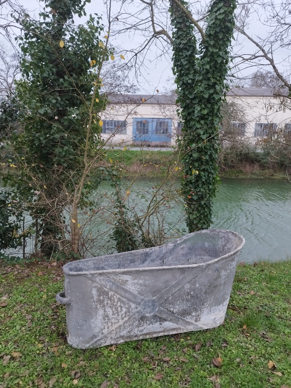 Baignoire en zinc 1900 