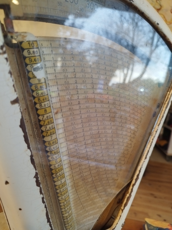 Balance épicier Lutrana émaillée