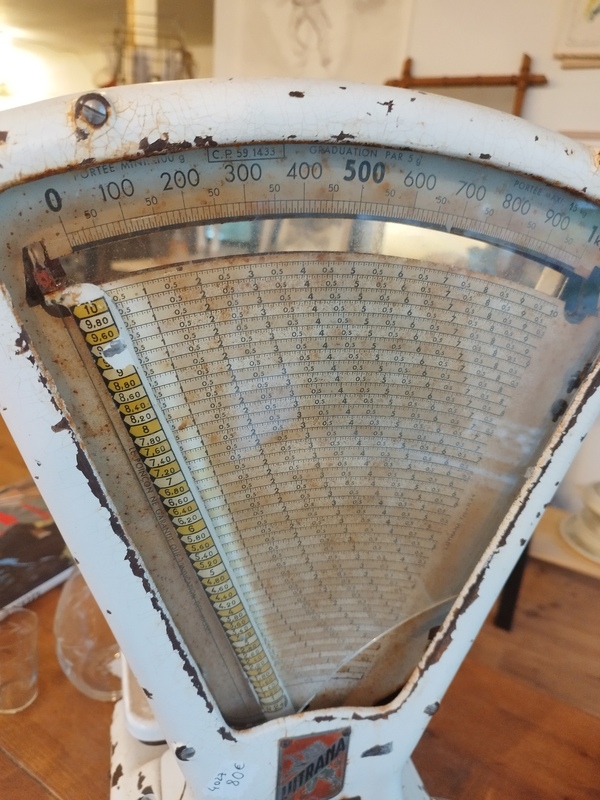 Balance épicier Lutrana émaillée