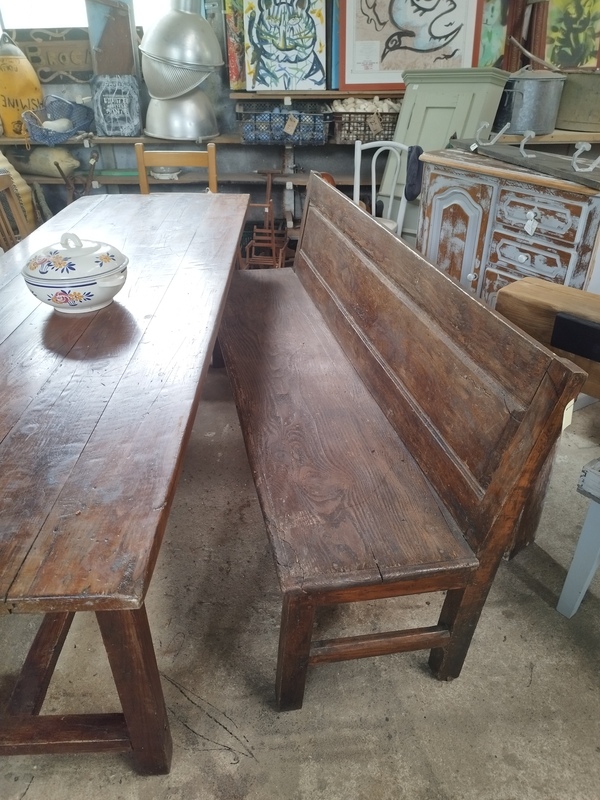 Banc d'église début XXe