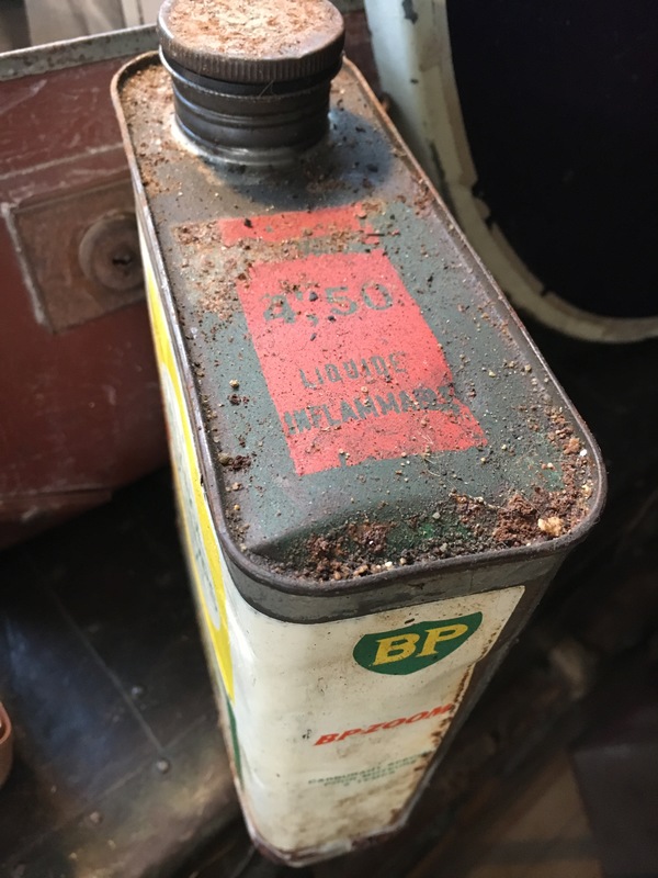 Bidon d'huile BP solex mobylette vespa