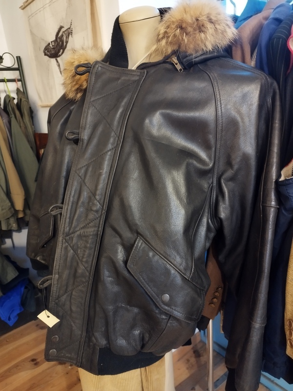 Blouson en cuir vintage