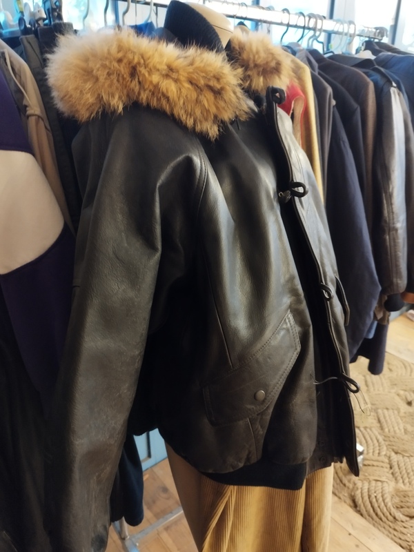 Blouson en cuir vintage
