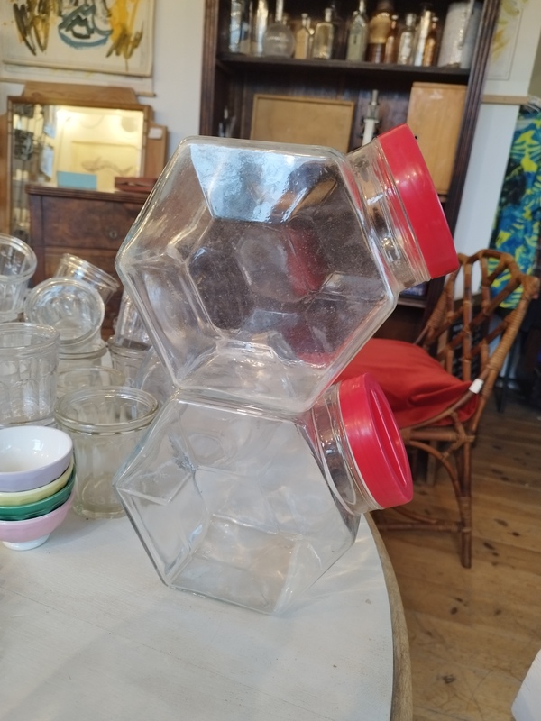 Bocaux à bonbons épicerie vintage