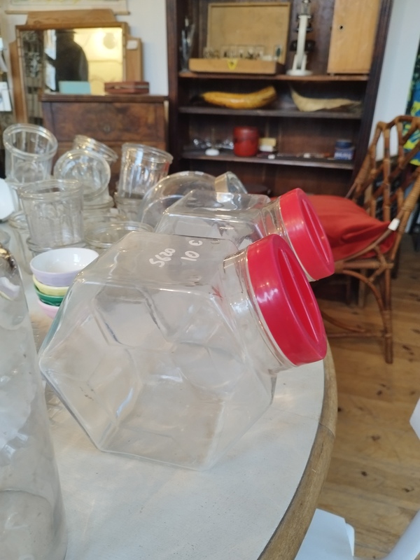 Bocaux à bonbons épicerie vintage