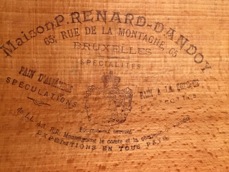 Boite à biscuit biscuiterie Dandoy Bruxelles