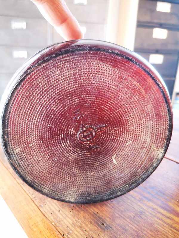 Bouteille flacon en verre ambré 