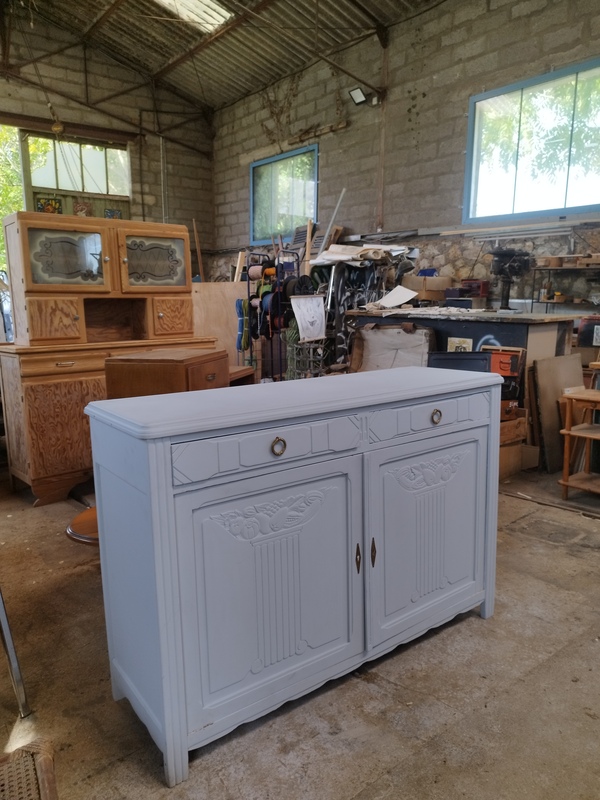 Buffet ancien bois ancien années 50