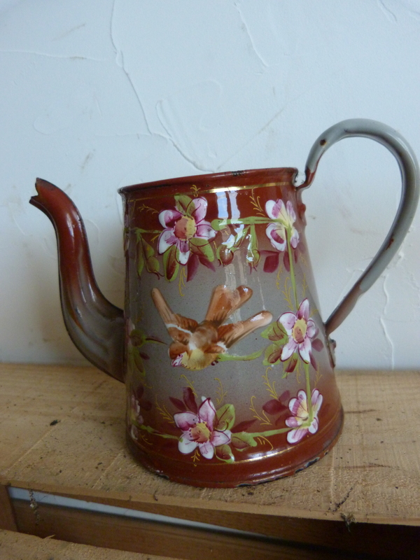 Cafetière peinte à la main 