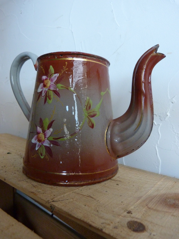 Cafetière peinte à la main 