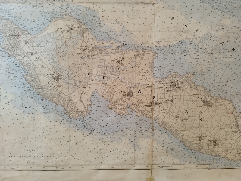 Carte marine Ile de Ré La Rochelle
