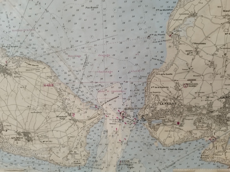 Carte marine Ile de Ré La Rochelle