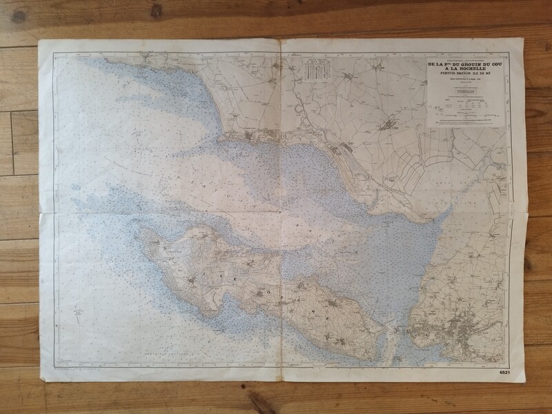 Carte marine Ile de Ré La Rochelle
