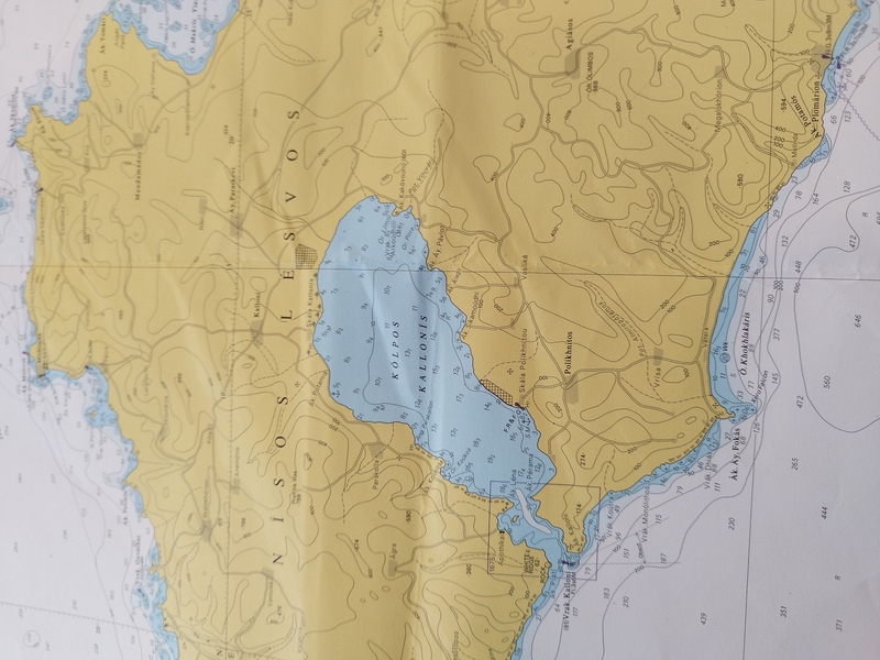 Carte marine mer Egée Turquie Grèce