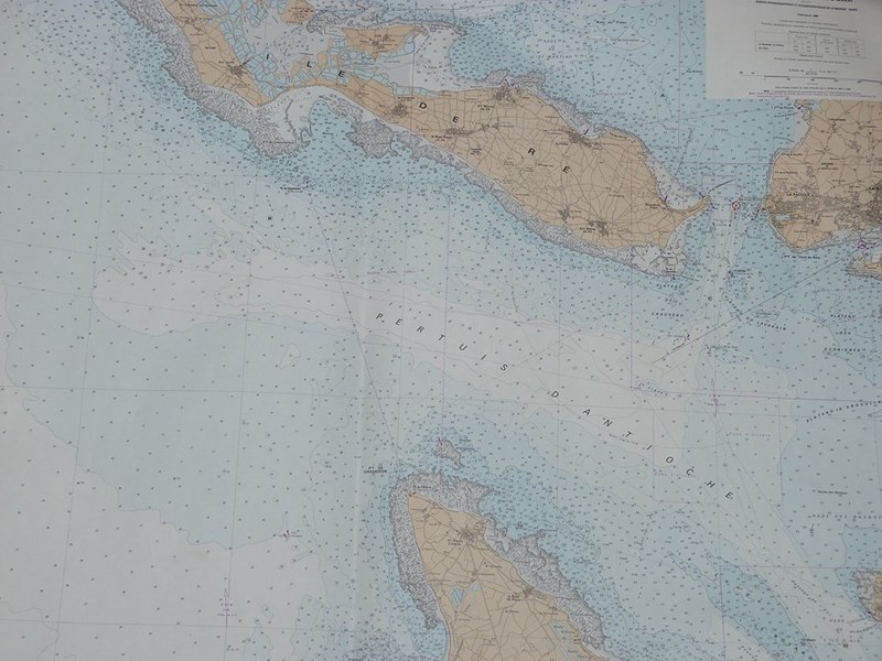 Carte marine Ré et Oléron 