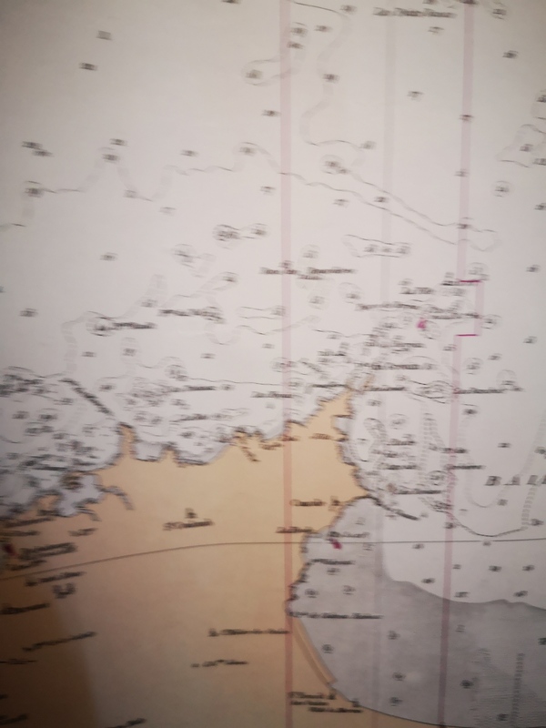 Carte marine vintage st malo saint michel le havre jersey 