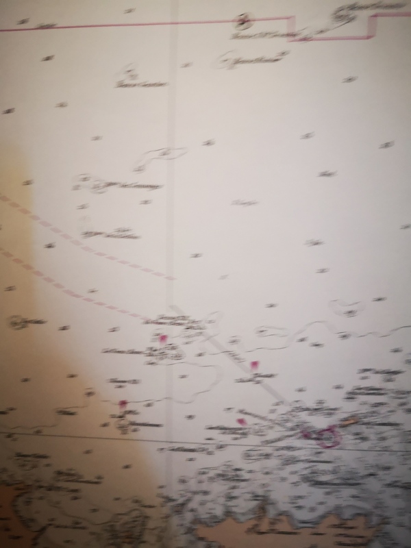 Carte marine vintage st malo saint michel le havre jersey 