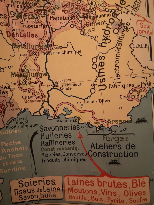 Carte scolaire la France industrielle