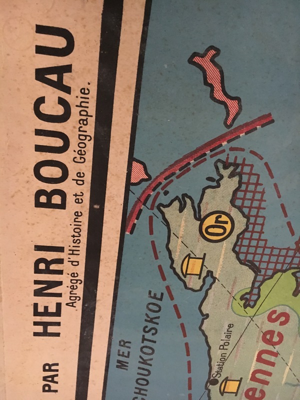 Carte scolaire URSS double librairie Hatier Paris