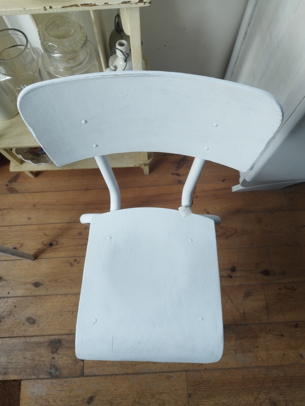 Chaise écolier blanche 