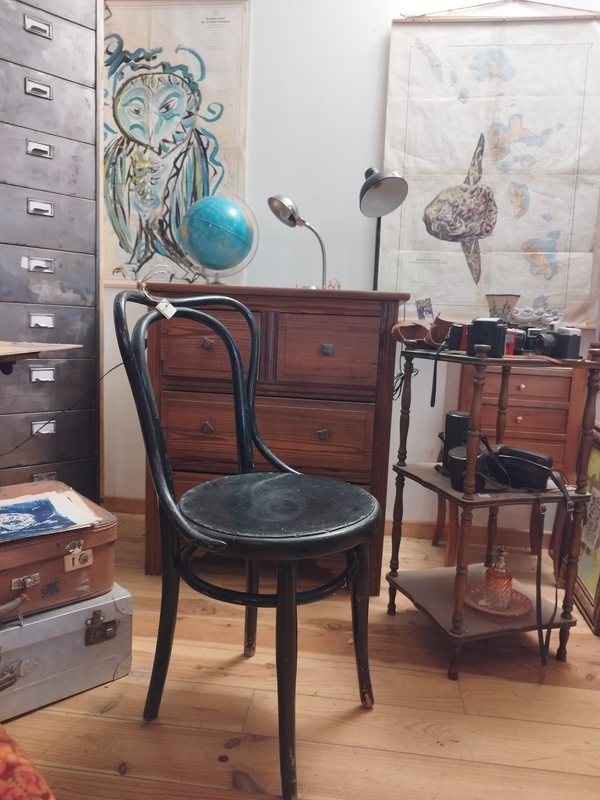 Chaise en bois courbé 1900