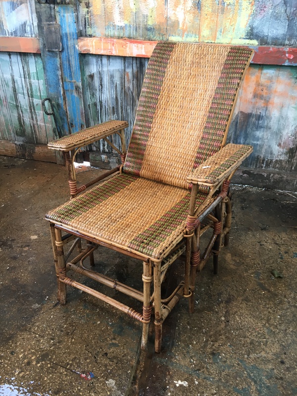 Chaise en rotin vintage - rotin naturel ou patiné - Brin d'Ouest