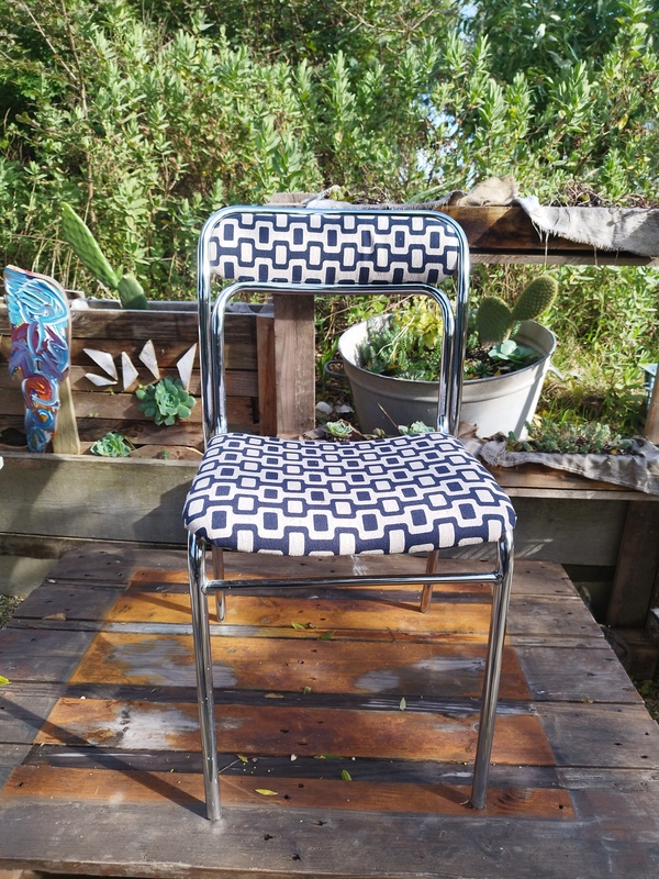 Chaise space age chrome