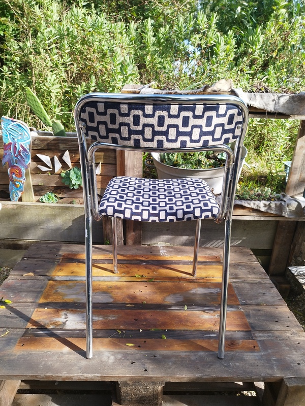 Chaise space age chrome