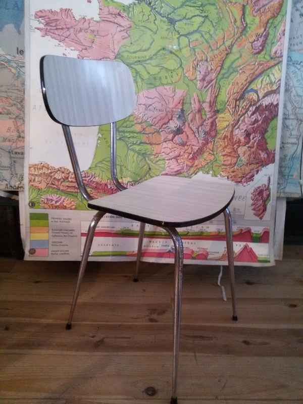 Chaise vintage formica