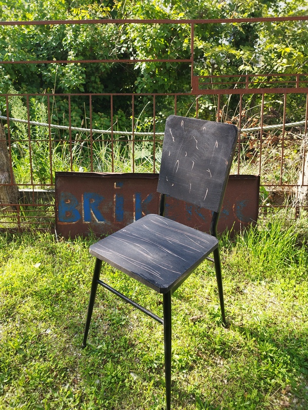 Chaise vintage relooké