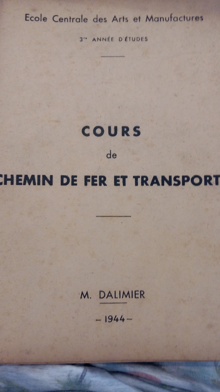 Cours de chemin de fer et transports 1944