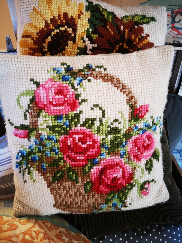 Coussins vintage en crochet