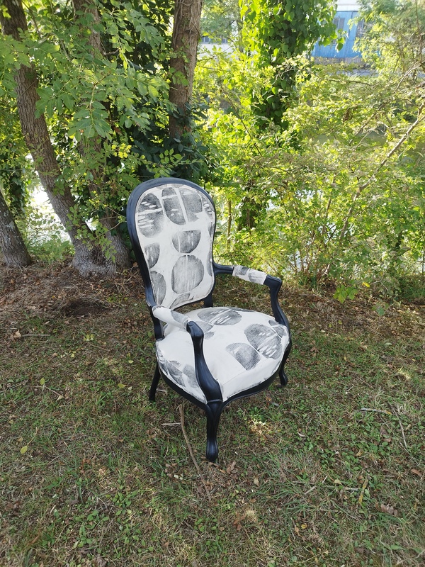 Fauteuil ancien restauré