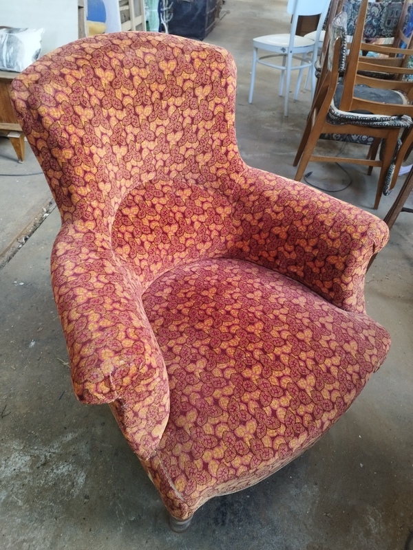 Fauteuil bergère ancien XXe 