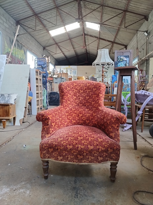 Fauteuil bergère ancien XXe 