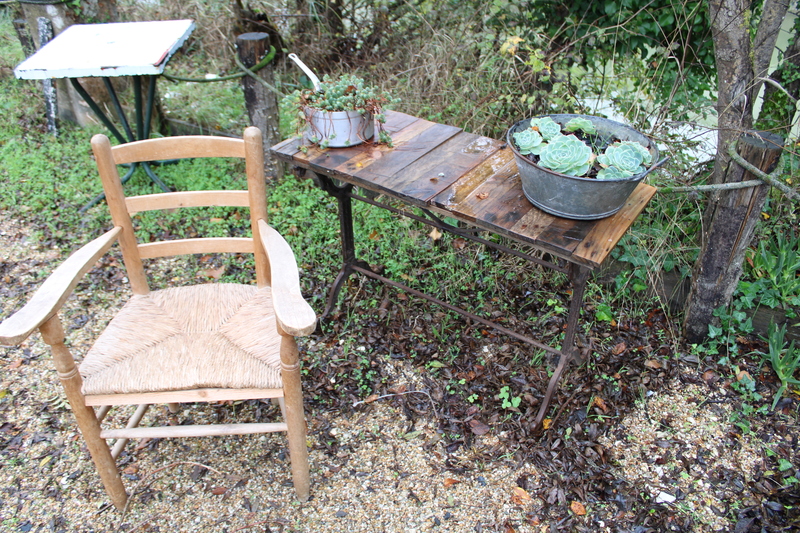 Fauteuil bois paille